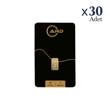 ARD 24 Ayar 30 Adet 1 gr Külçe Altın
