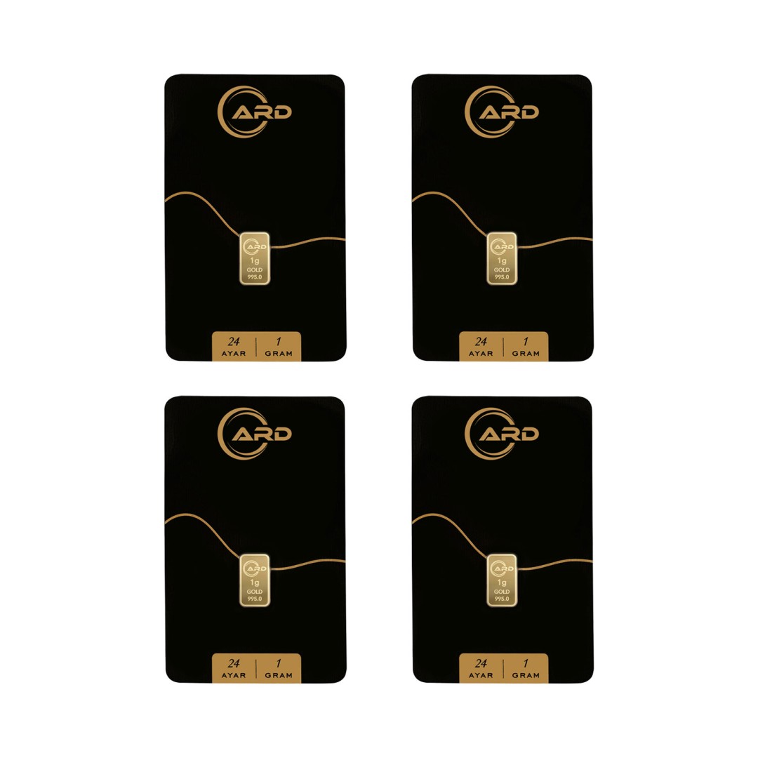 ARD 1 gr 24 Ayar Külçe Altın 4 Adet