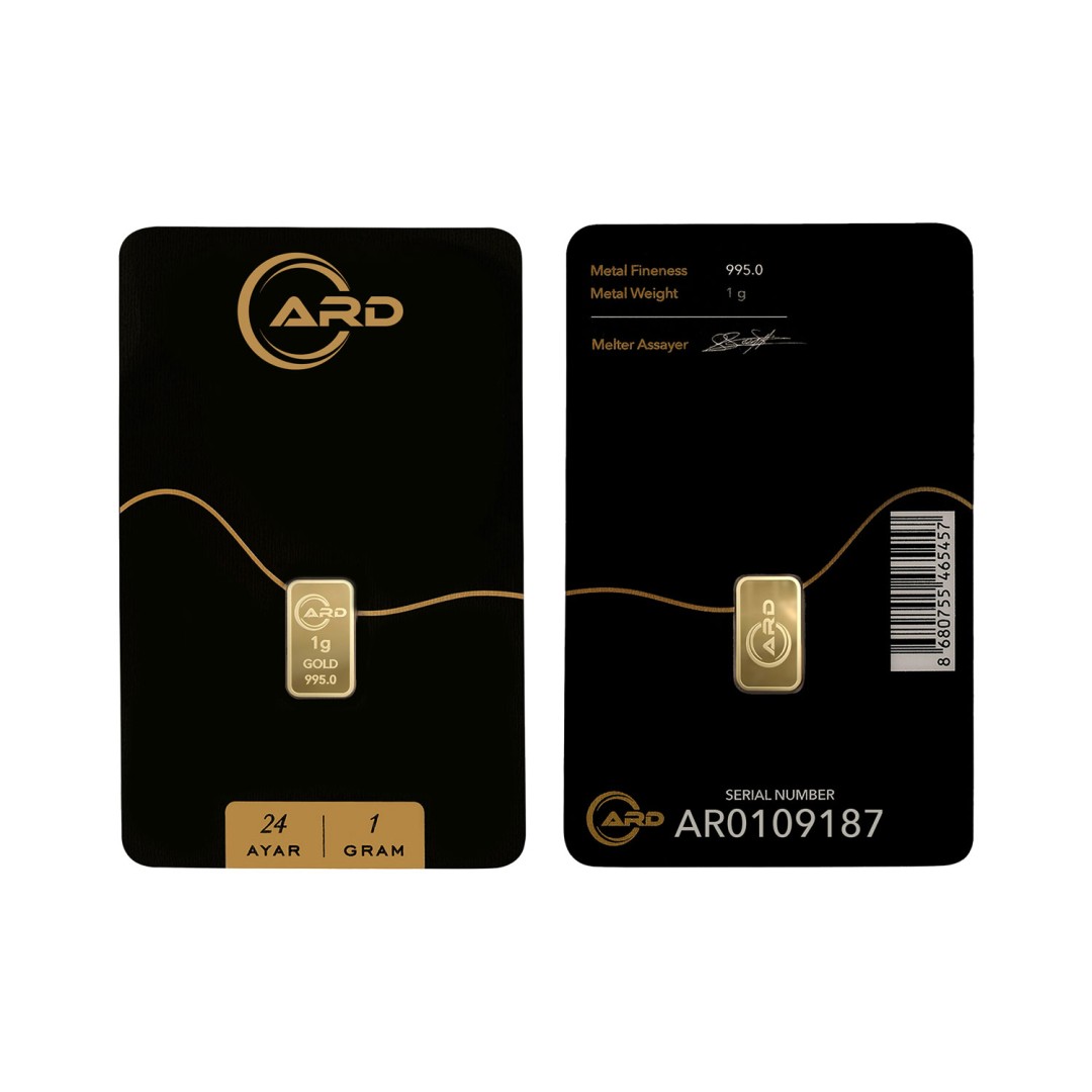 ARD 1 gr 24 Ayar Külçe Altın 4 Adet