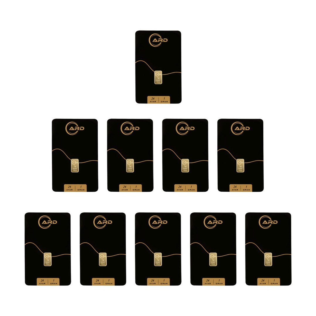ARD 1 gr 24 Ayar Külçe Altın 10 Adet