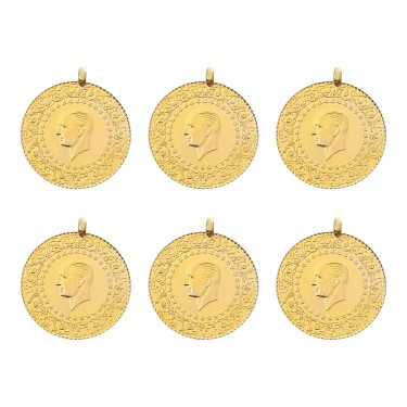 Eski Kulplu Ziynet Çeyrek Altın 6 Adet