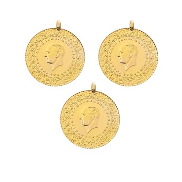 Eski Kulplu Ziynet Tam Altın 3 Adet