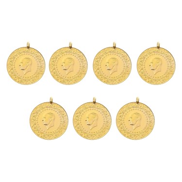 Yeni Kulplu Ziynet Tam Altın 7 Adet